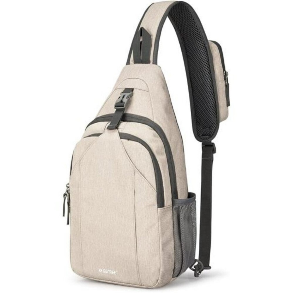 Ivory RFID crossbody sling backpack travel chest bag daypack for hiking trip